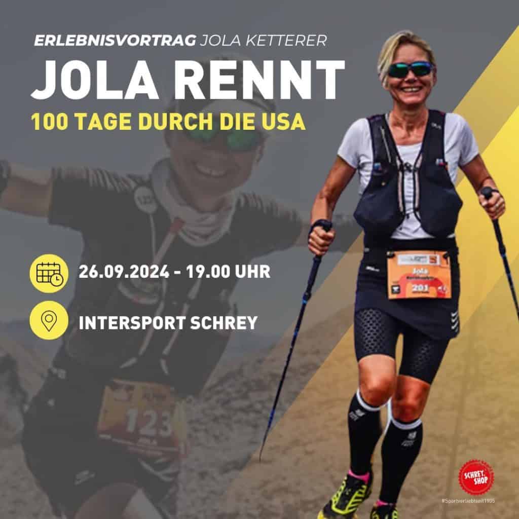 Vortrag im Intersport Schrey Pforzheim: Jola rennt
