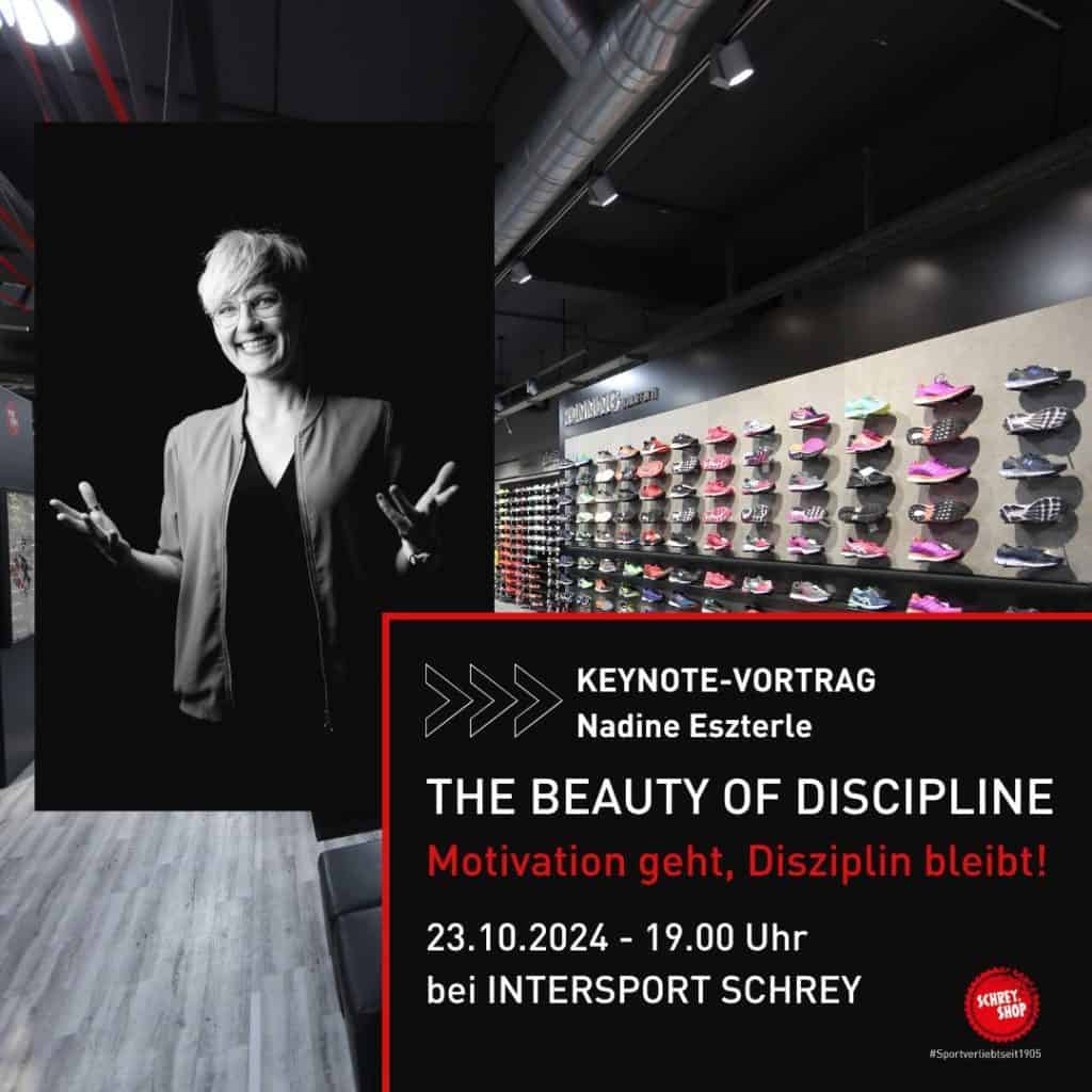 Vortrag zu Disziplin im Intersport Schrey Pforzheim