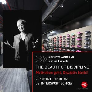 Vortrag zu Disziplin im Intersport Schrey Pforzheim